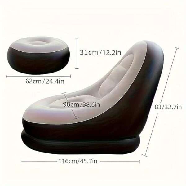 Inflatable Chair Footstool with Household Air Pump